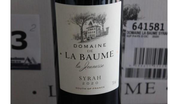 12 flessen à 75cl rode wijn La Baume Syrah, Pays d